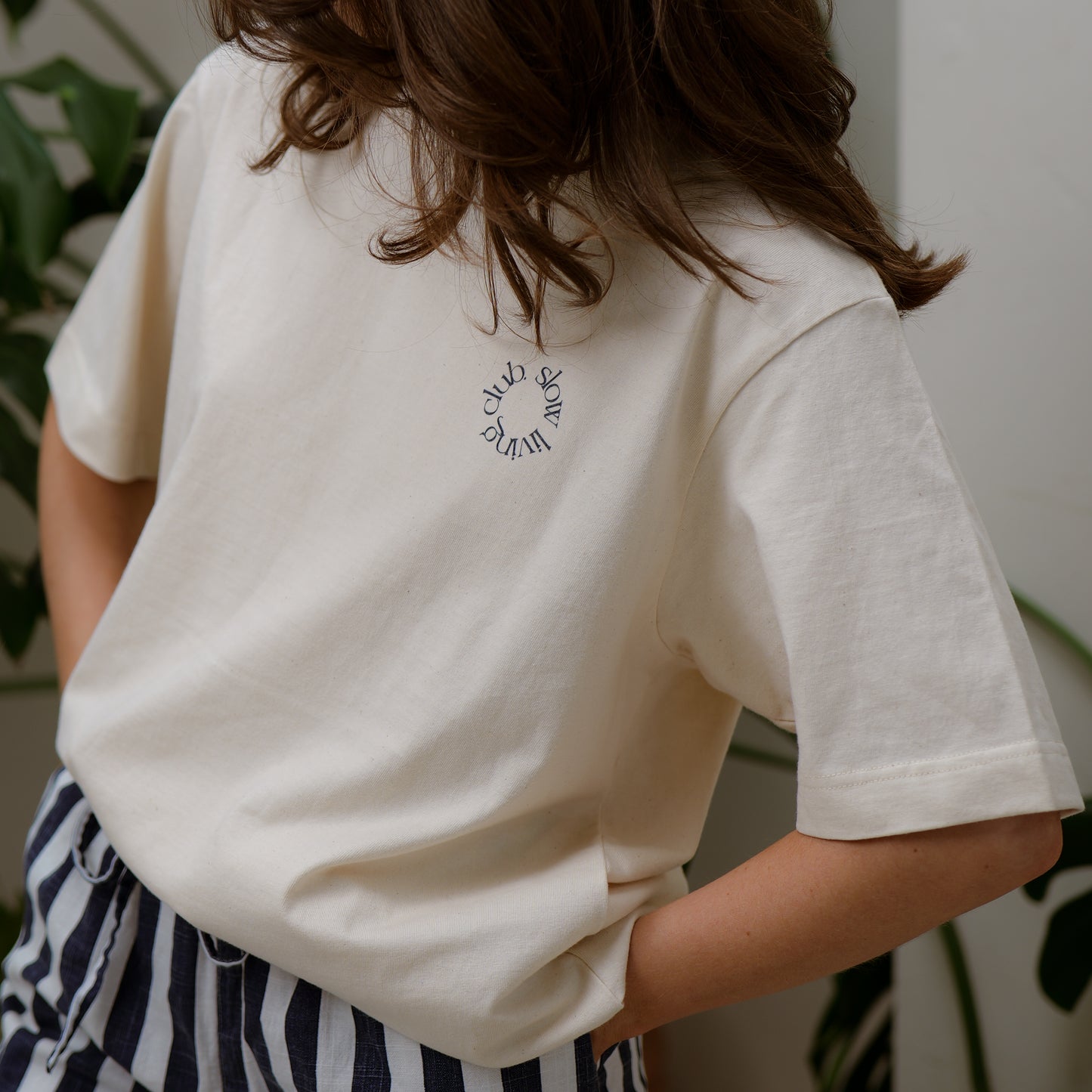 natural oversized tee