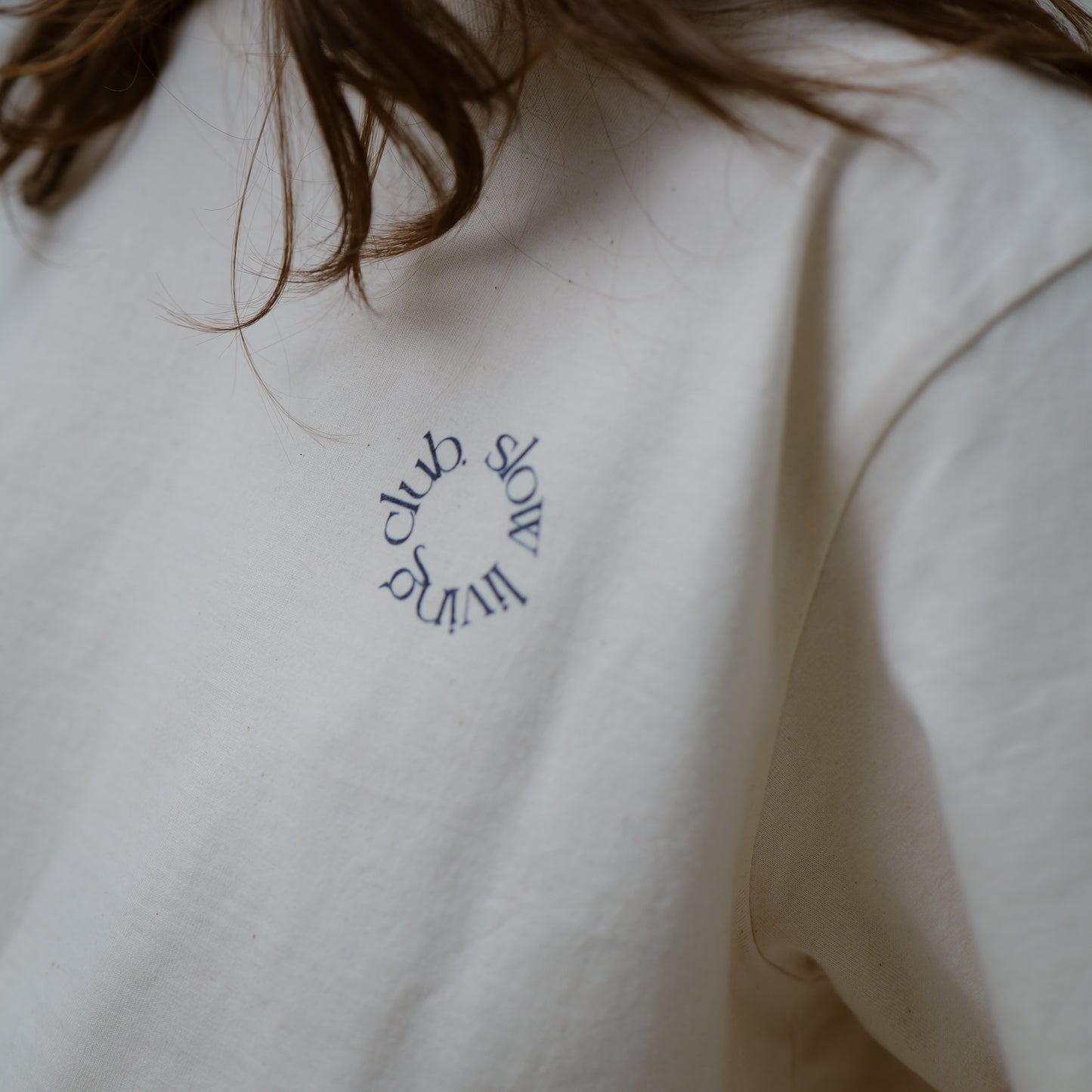 natural oversized tee