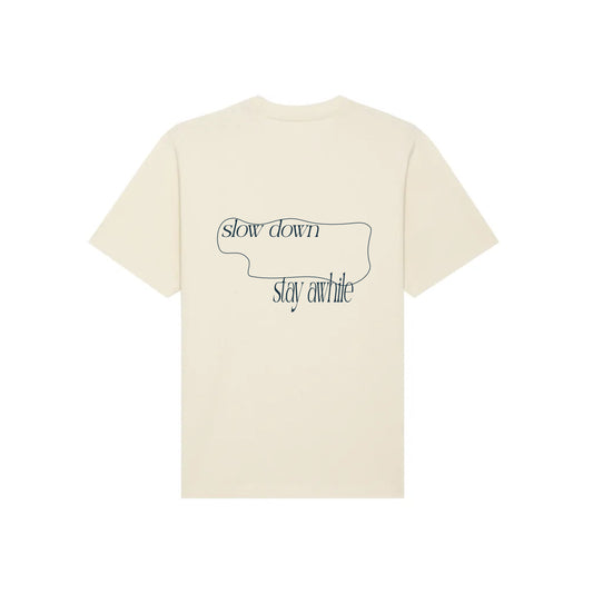 natural oversized tee